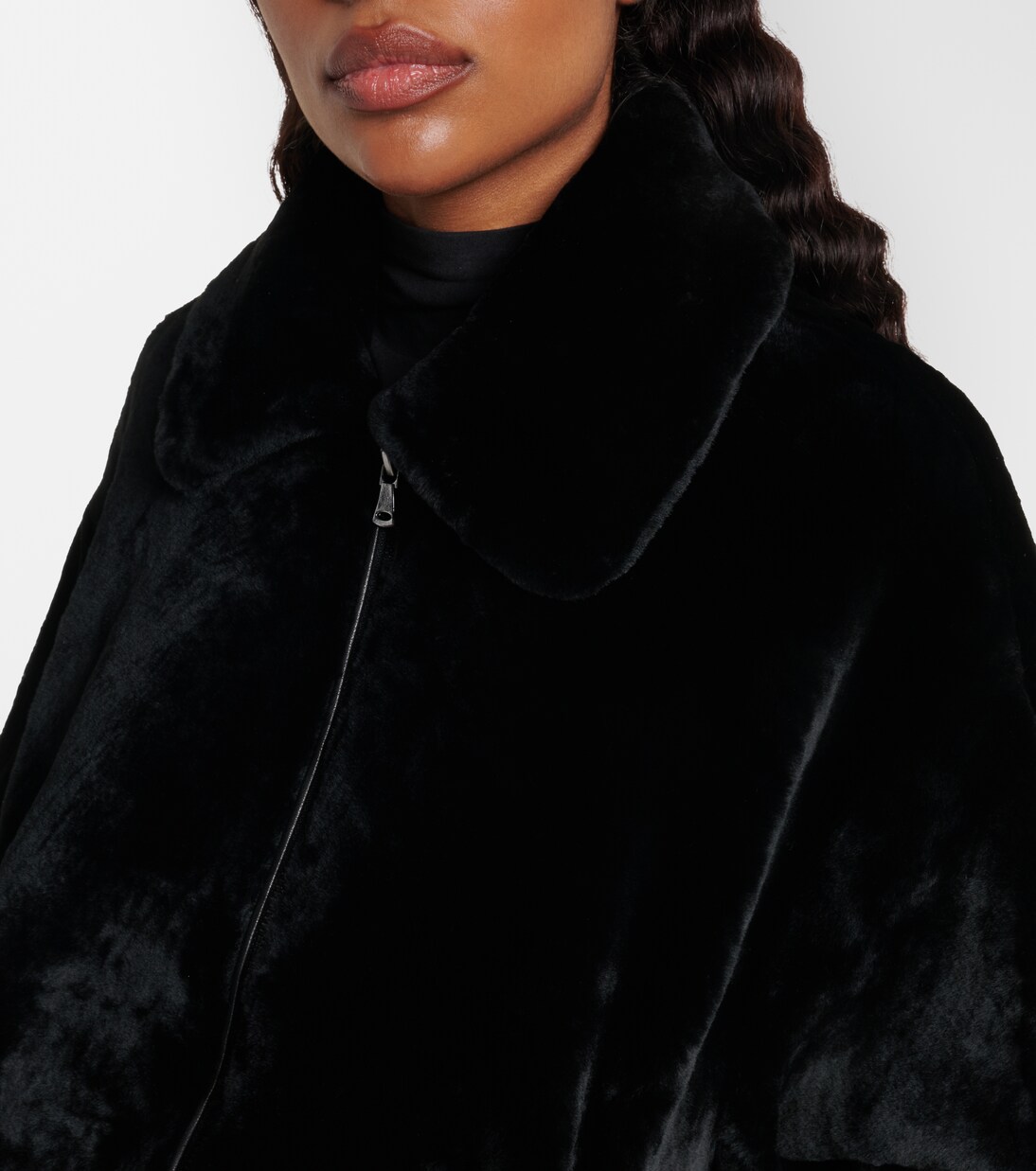 Plush shearling jacket | Nour Hammour
