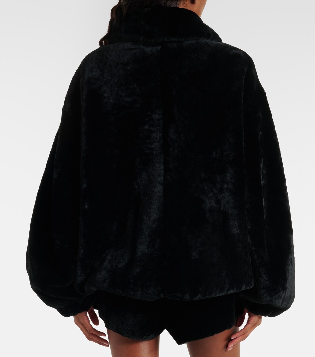 Plush shearling jacket | Nour Hammour