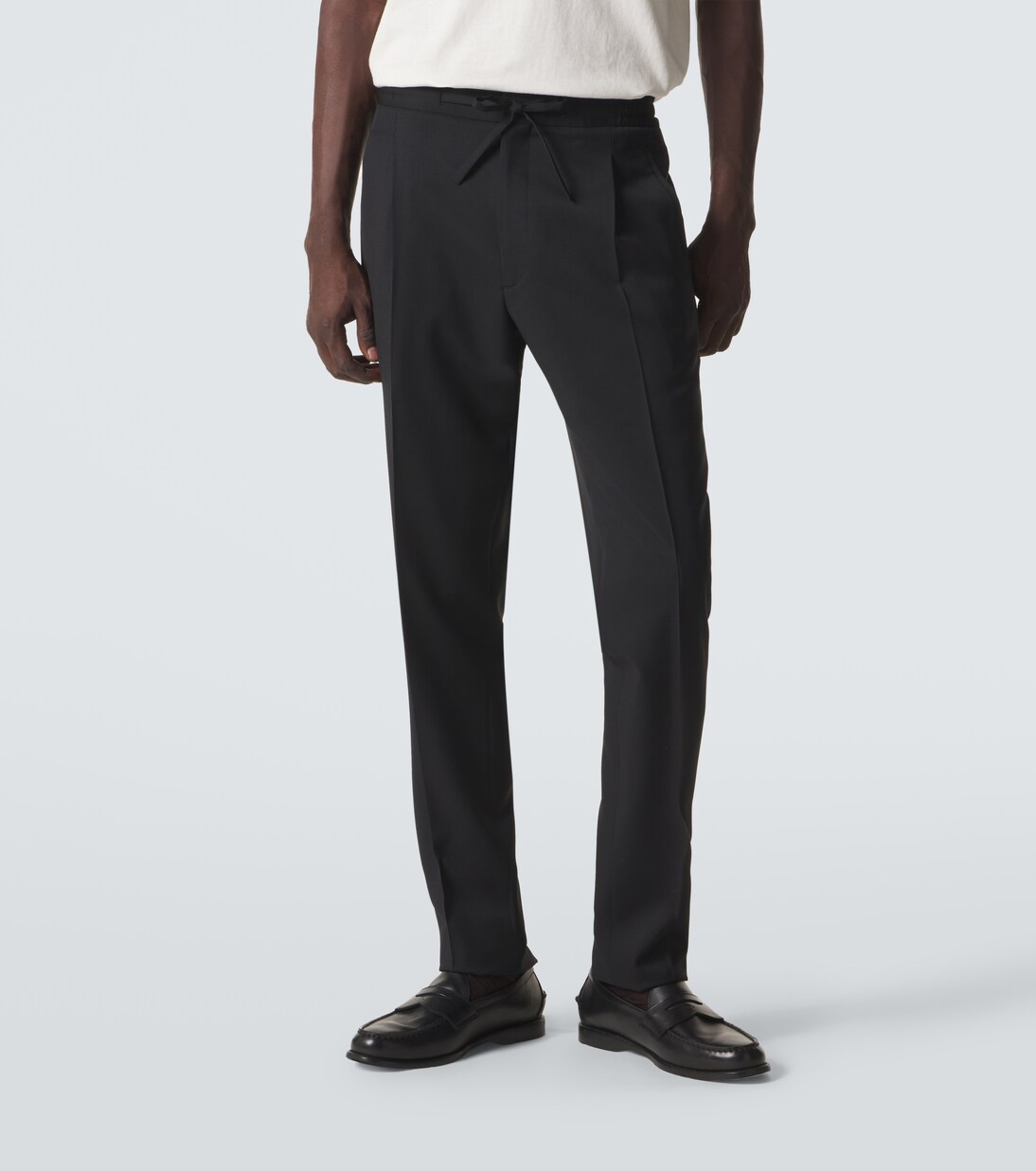 Virgin wool tapered pants | Lardini