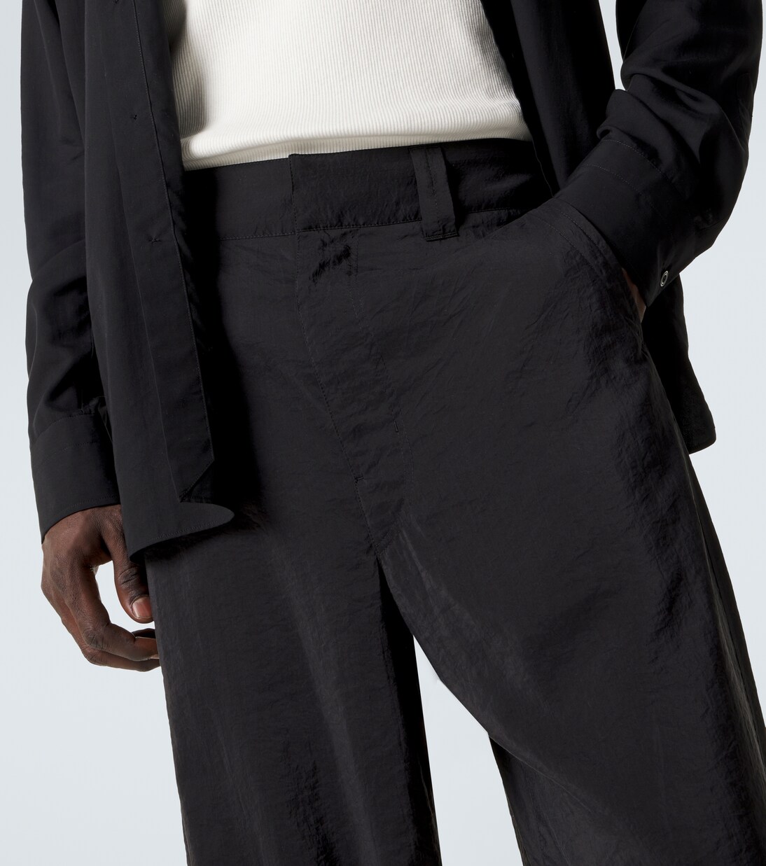 Silk-blend straight pants | Lemaire