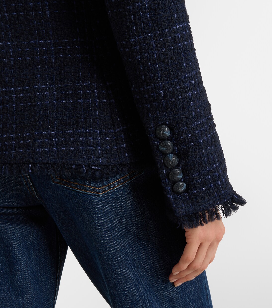 Checked tweed blazer | Veronica Beard