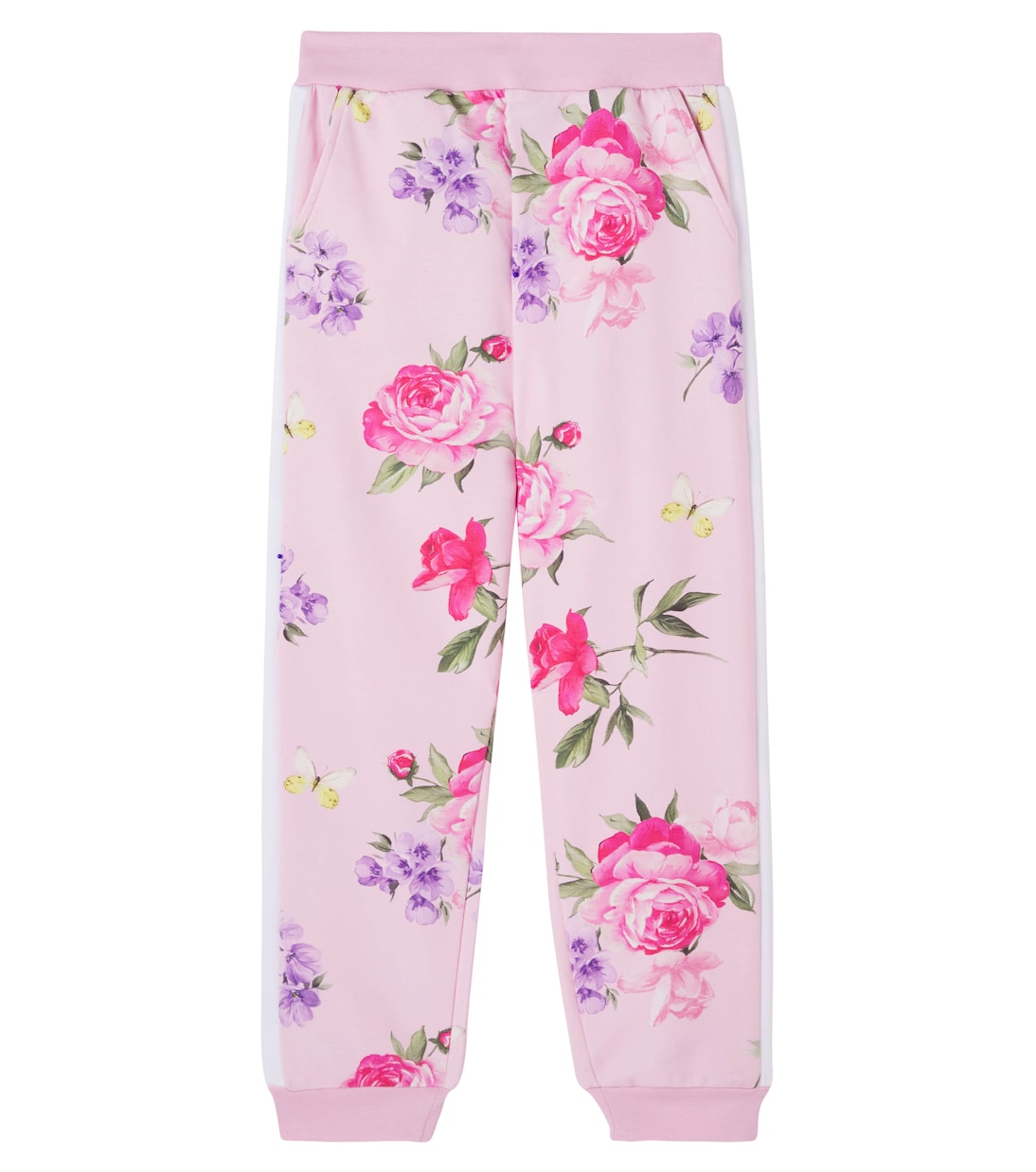 Floral cotton-blend sweatpants | Monnalisa