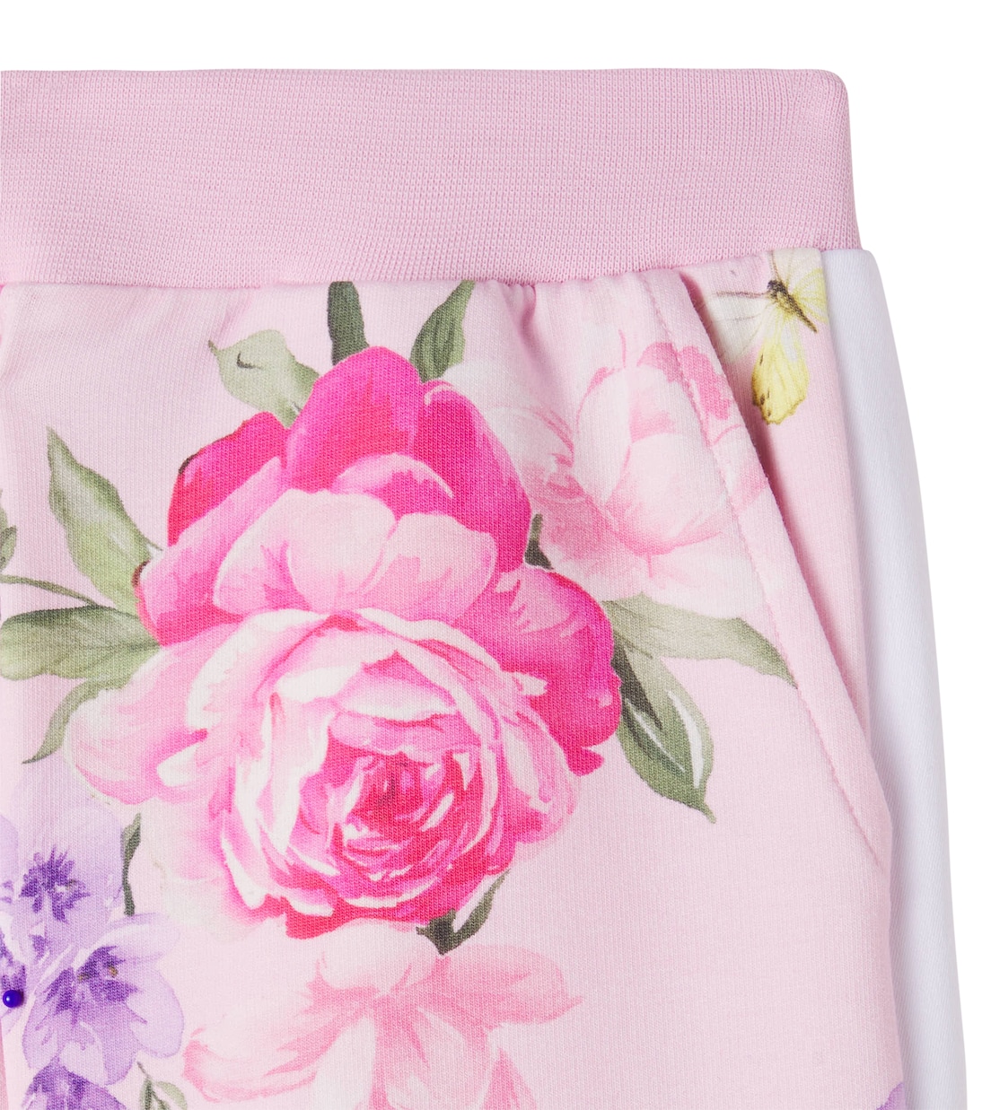 Floral cotton-blend sweatpants | Monnalisa