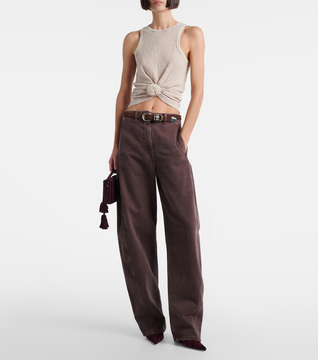 Tank top con aplique floral | Magda Butrym