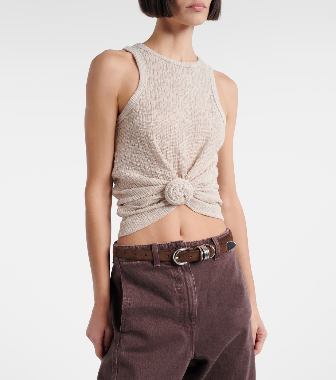 Tank top con aplique floral | Magda Butrym