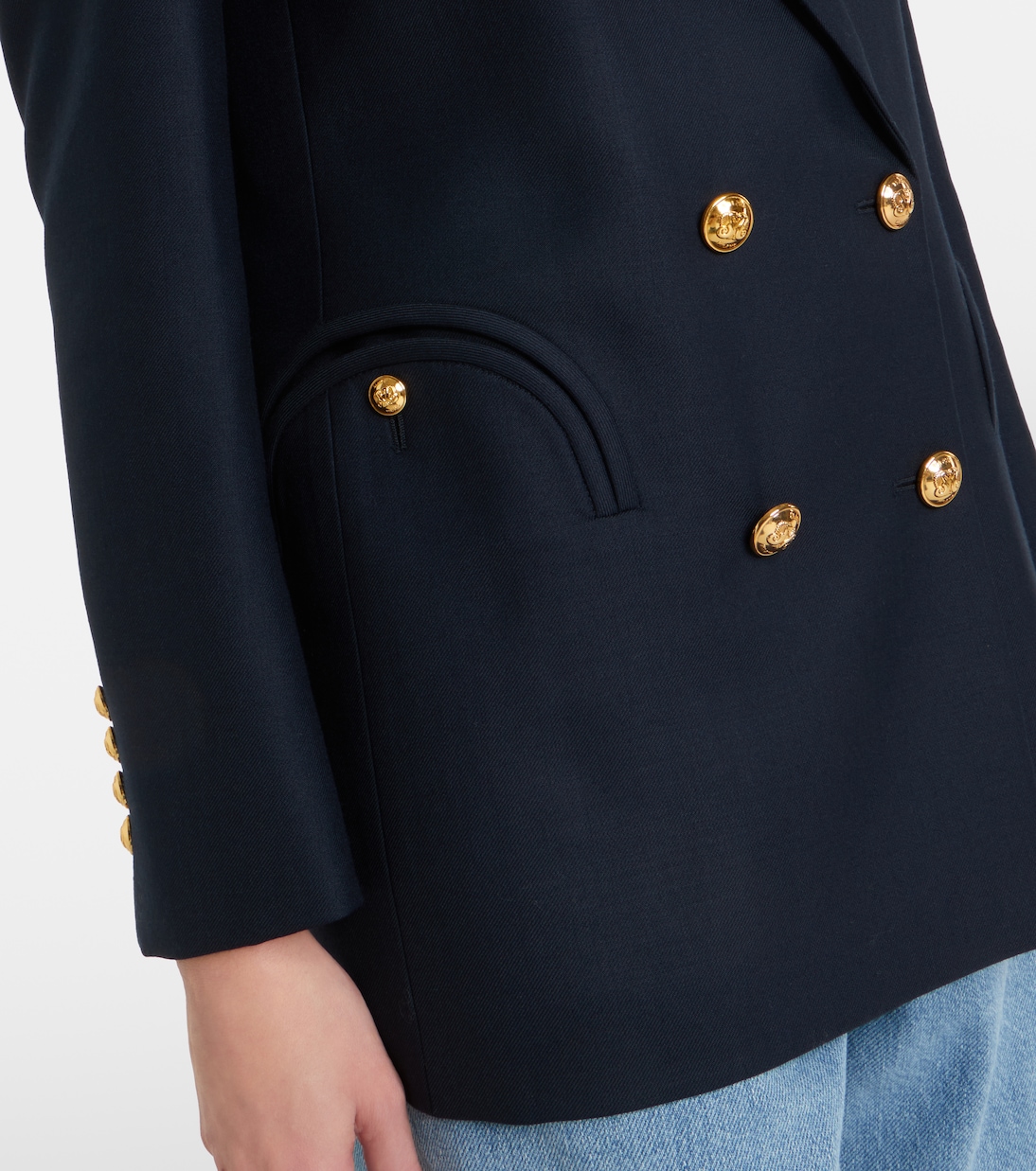 Alcanara Everynight double-breasted virgin wool blazer | Blazé Milano