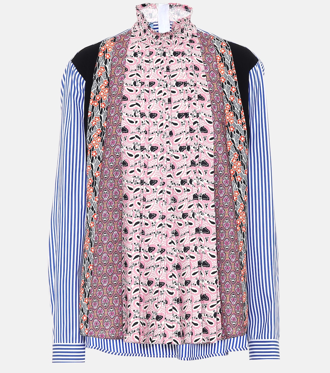 Blusa a stampa in crêpe | Prada