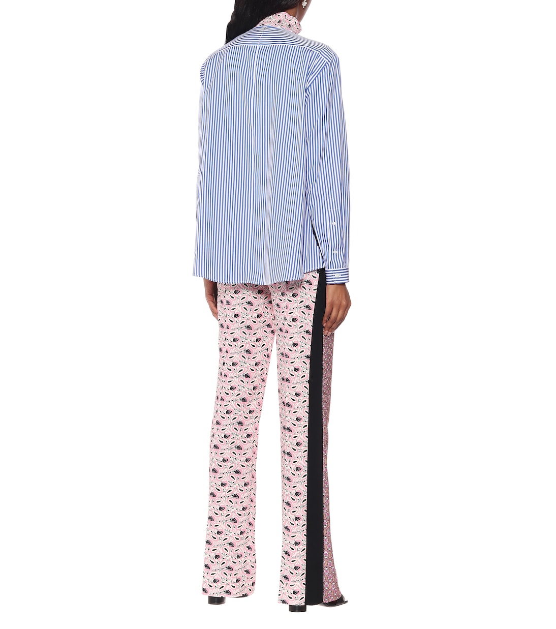 Blusa a stampa in crêpe | Prada