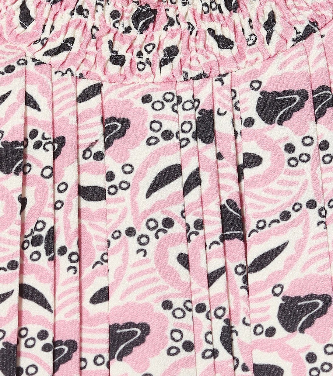 Blusa a stampa in crêpe | Prada