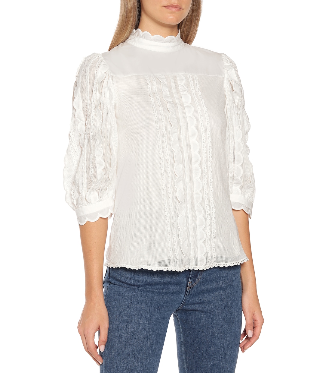 Ruffled cotton blouse | See By Chloé