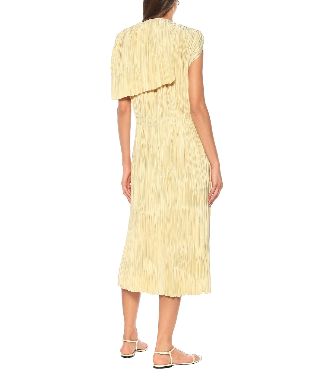 Abito plissé in raso | Jil Sander