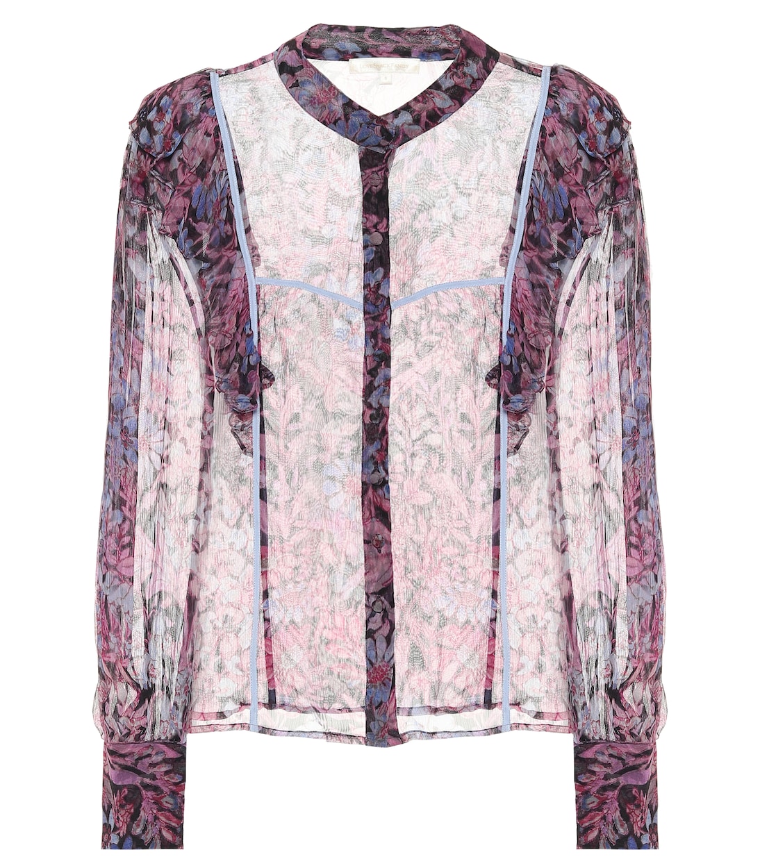 Beatrix printed chiffon blouse | LoveShackFancy