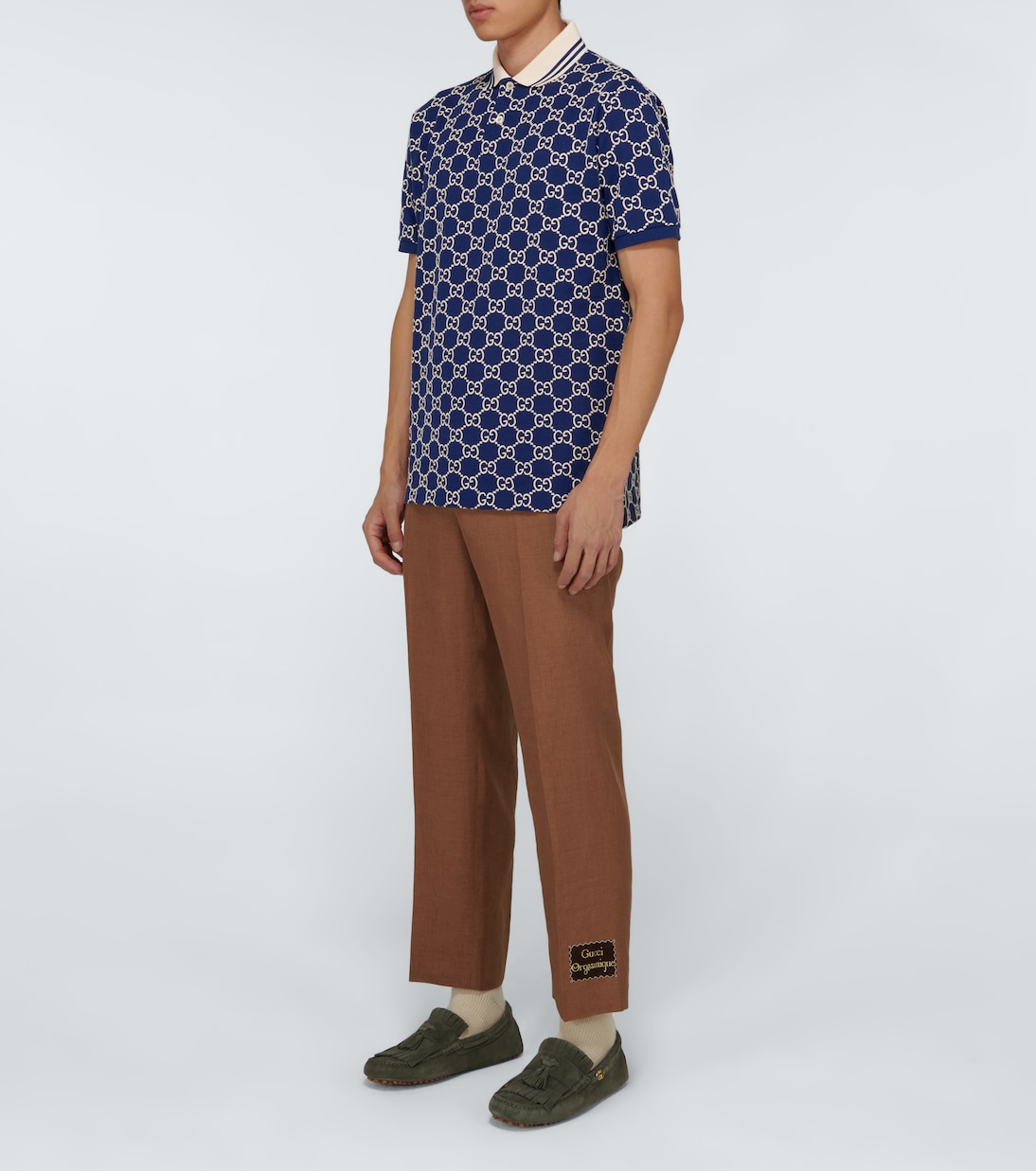 Short-sleeved monogrammed polo | Gucci