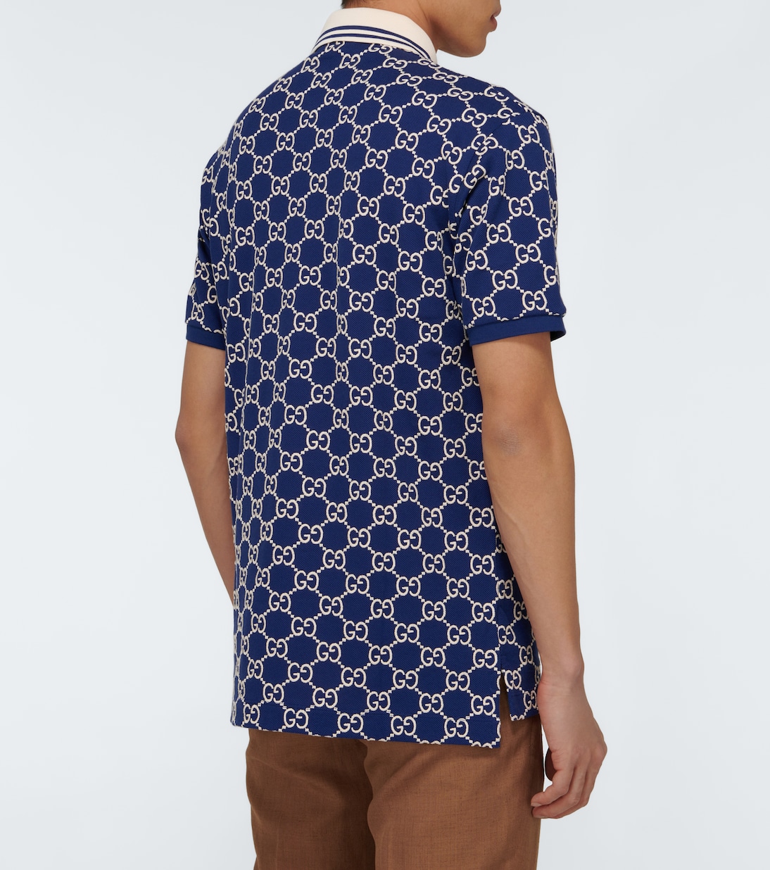 Short-sleeved monogrammed polo | Gucci