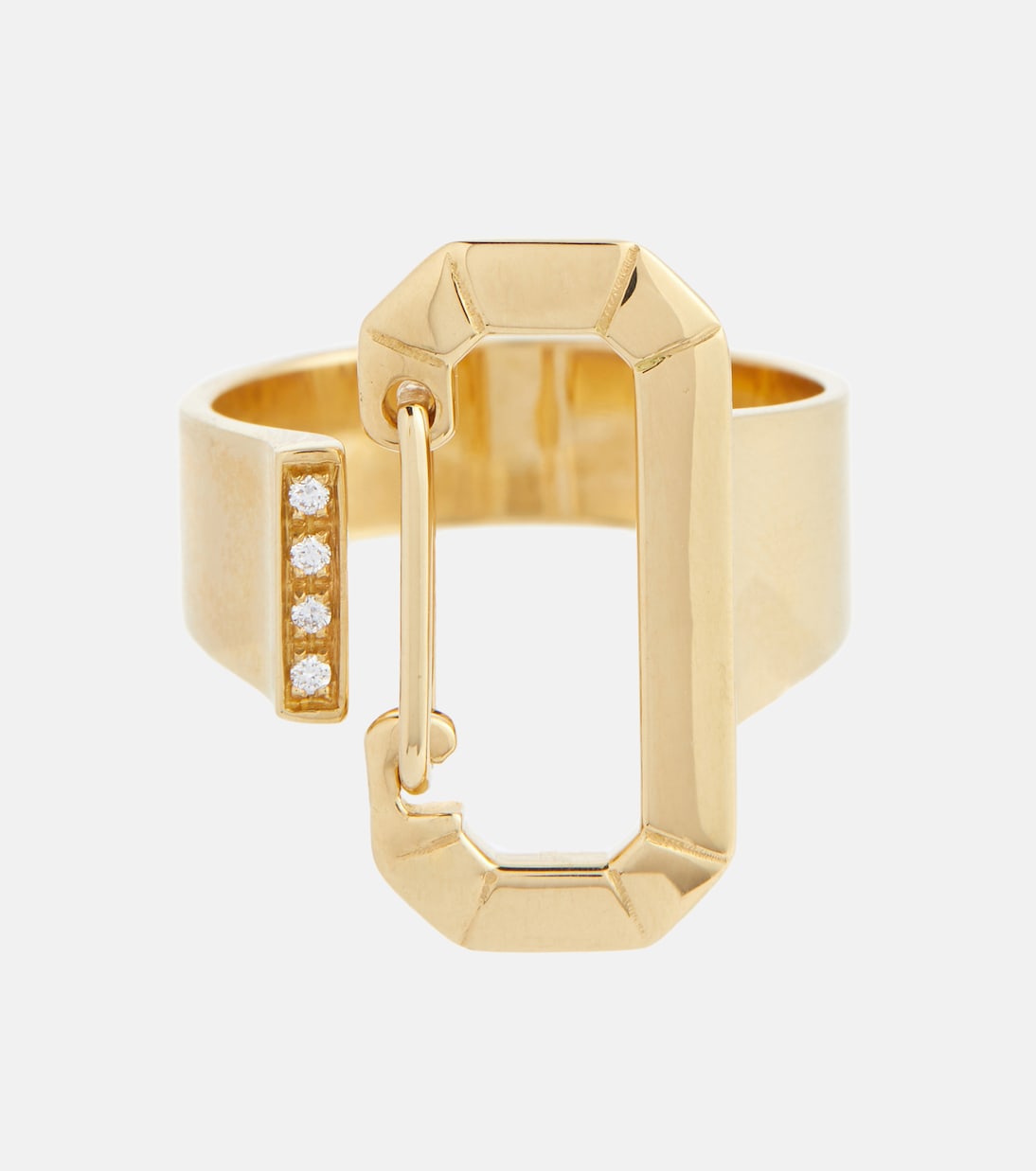 18kt yellow gold ring with diamonds | Eéra
