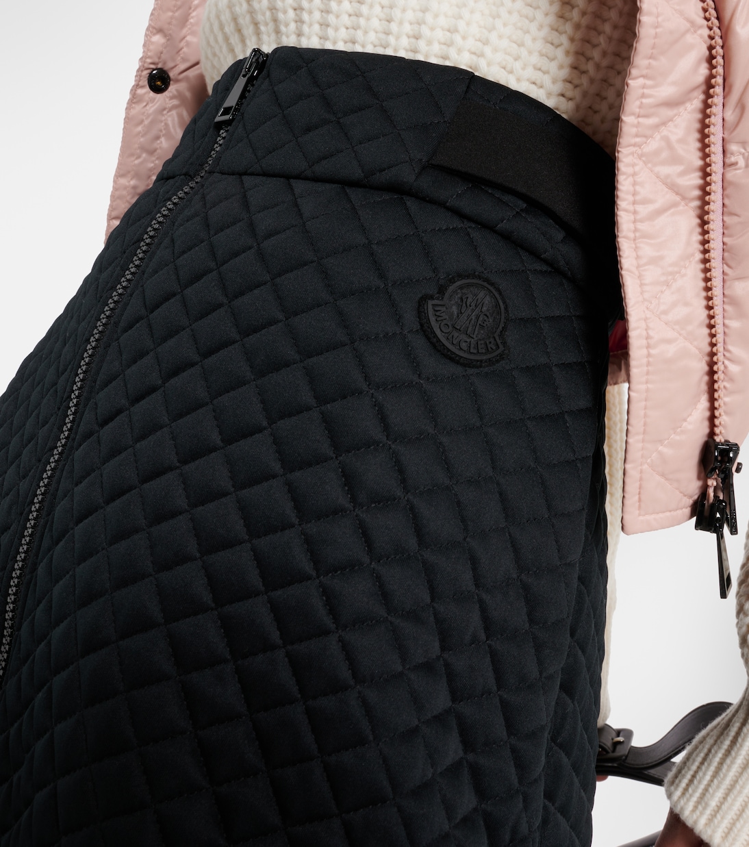 Mini-jupe à taille haute matelassée | Moncler