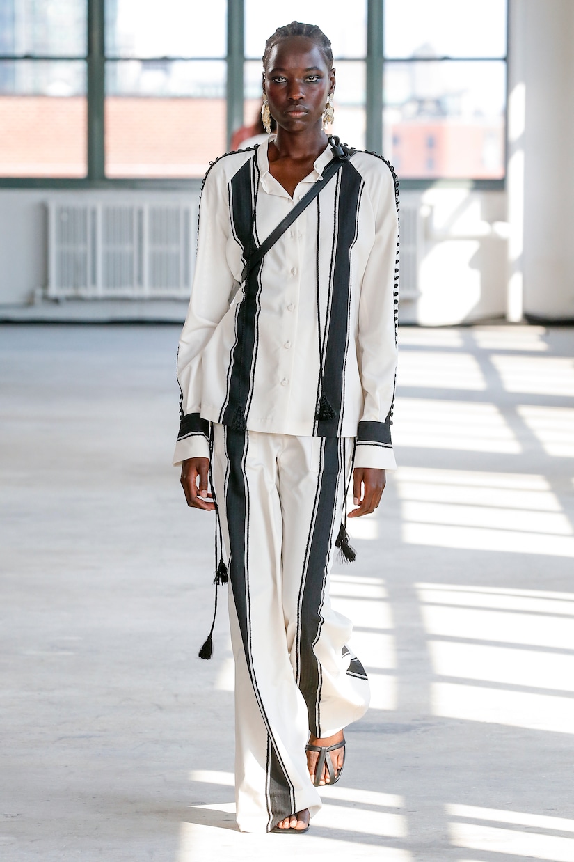 Pantaloni Eleos in crêpe a gamba larga | Altuzarra