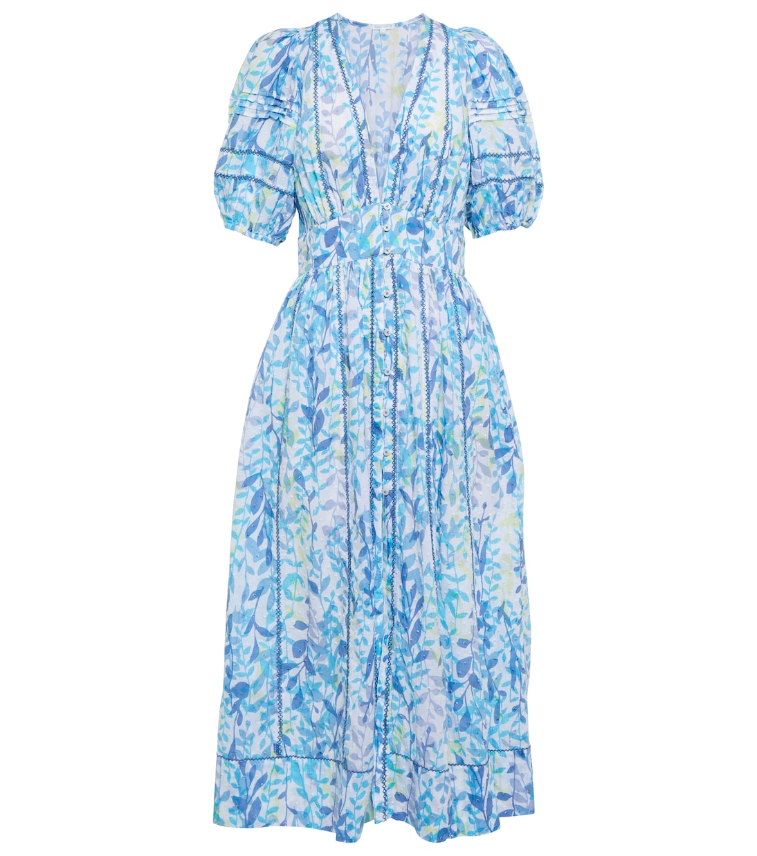 Reine floral cotton midi dress | Poupette St Barth