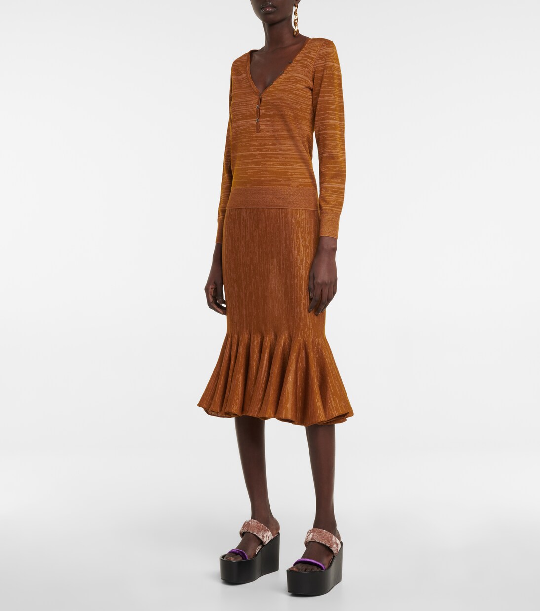 Top in misto lana lamé | Dries Van Noten