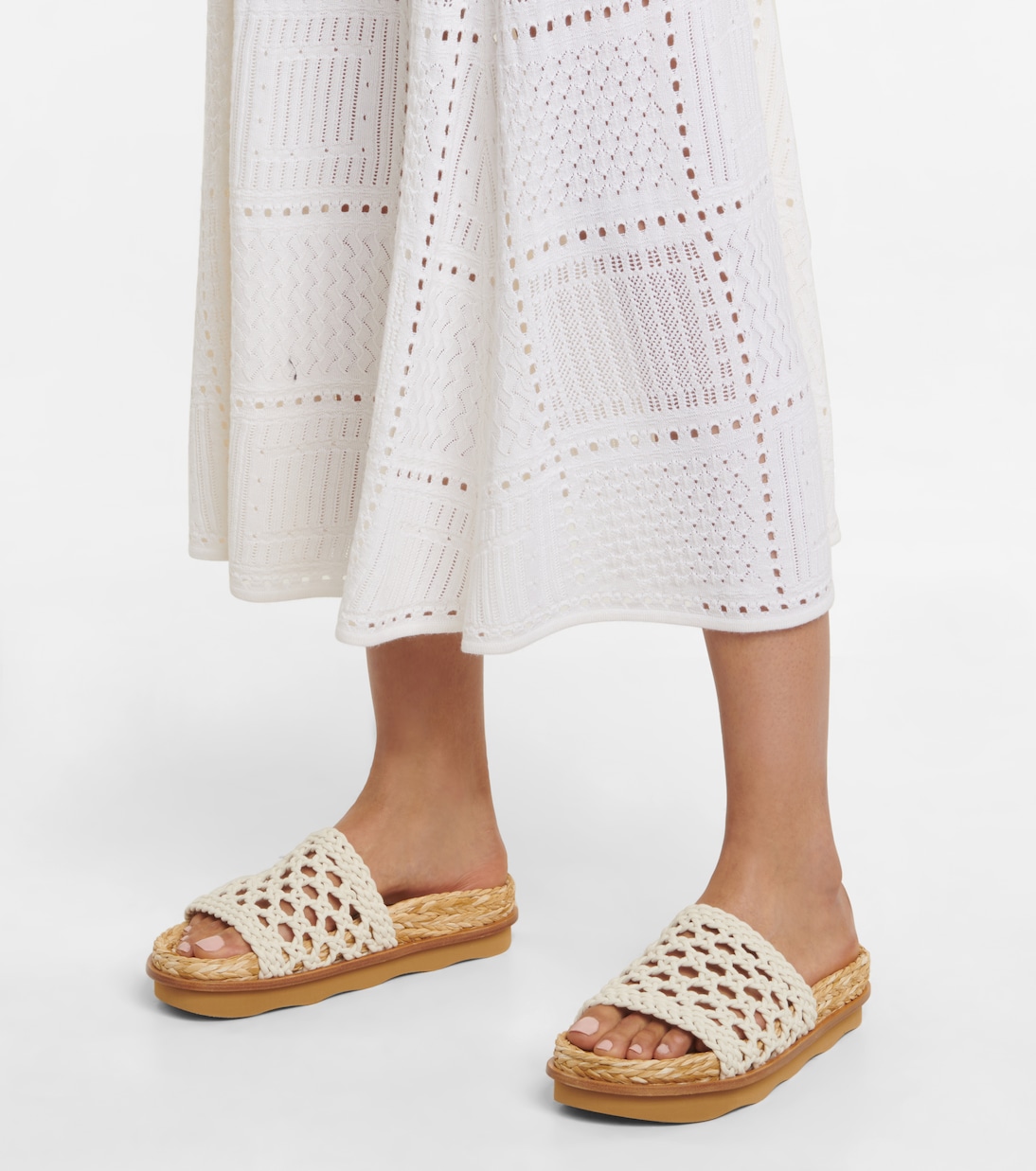 Gehäkelte Pantoletten Wavy | Chloé