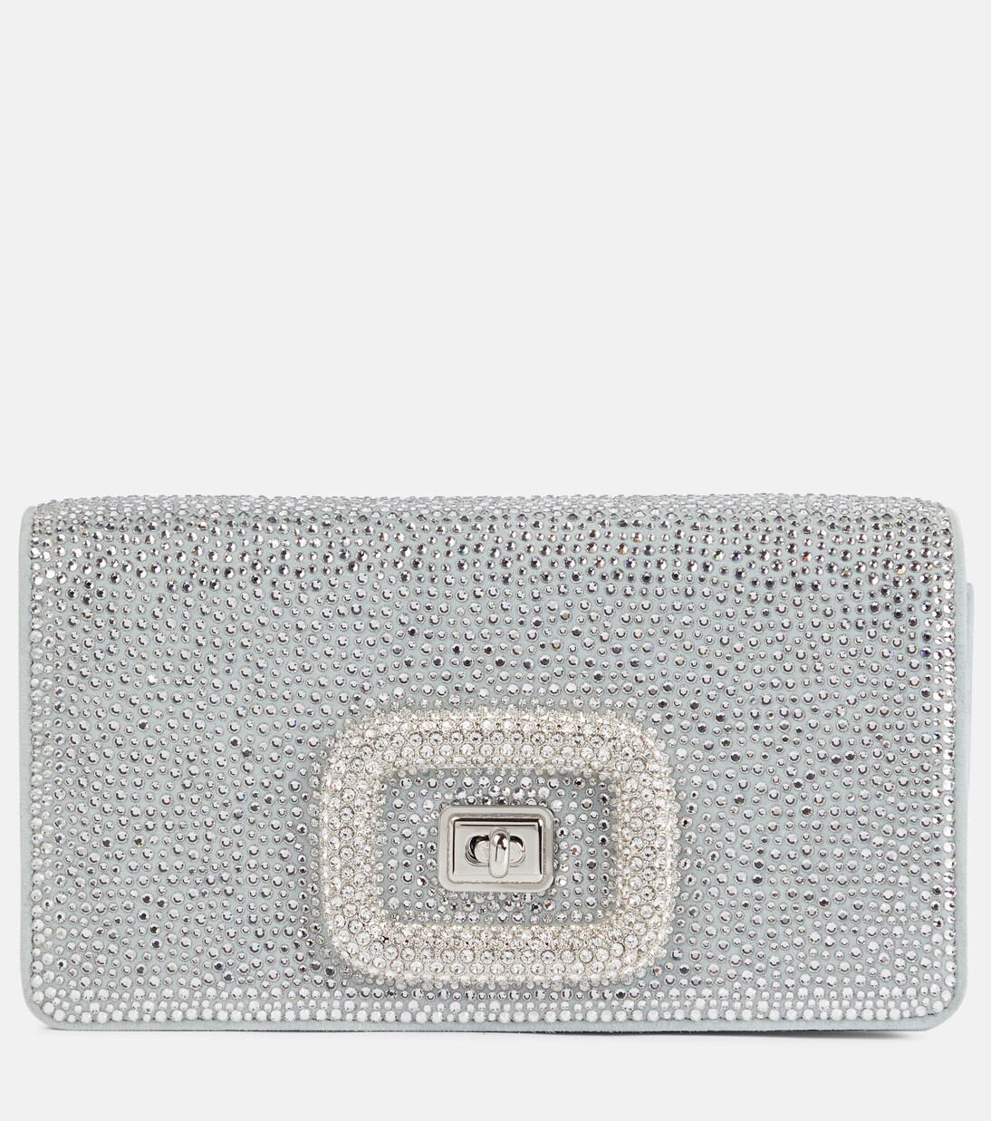 Viv' Choc embellished suede shoulder bag | Roger Vivier