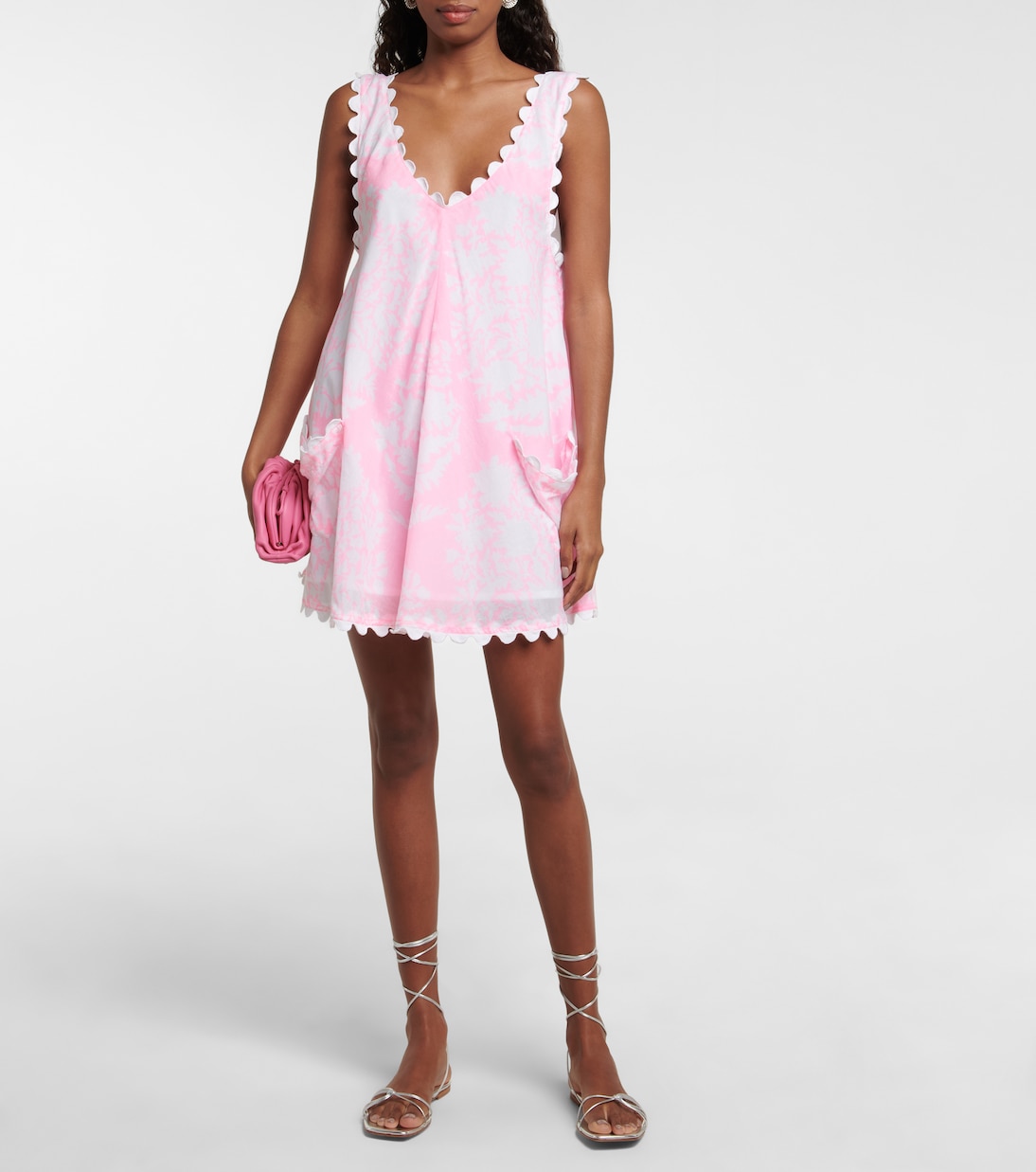 Printed cotton minidress | Juliet Dunn