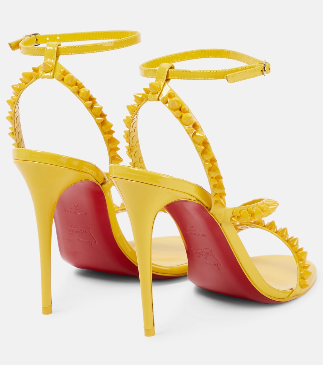 Sandali Mafaldina Spikes 100 in vernice | Christian Louboutin