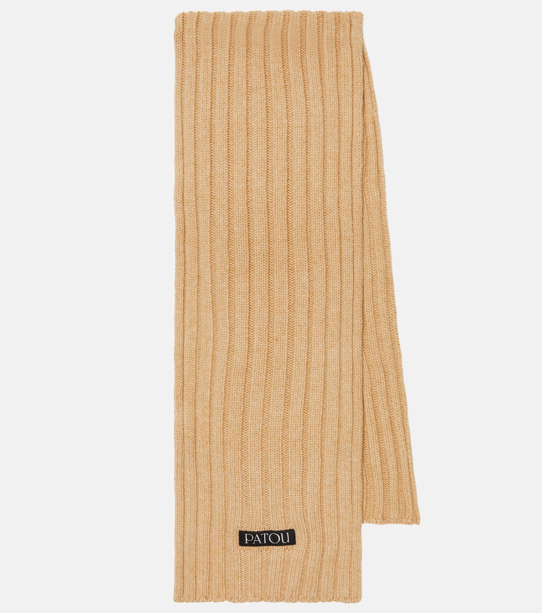 Sciarpa a coste in lana e cashmere | Patou