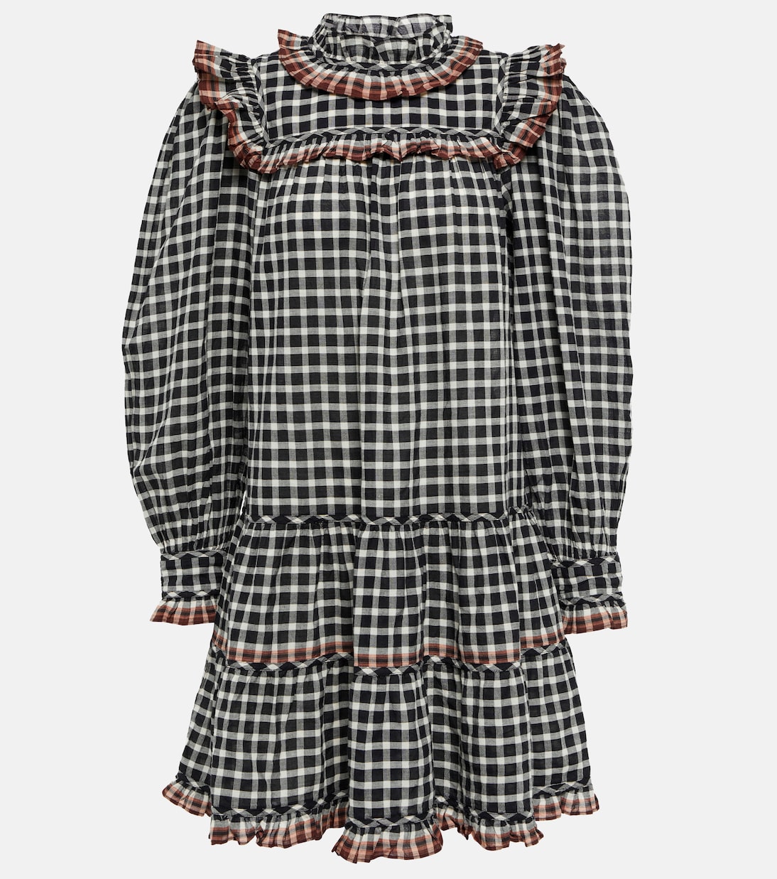 Robe Elm en coton à carreaux | Ulla Johnson