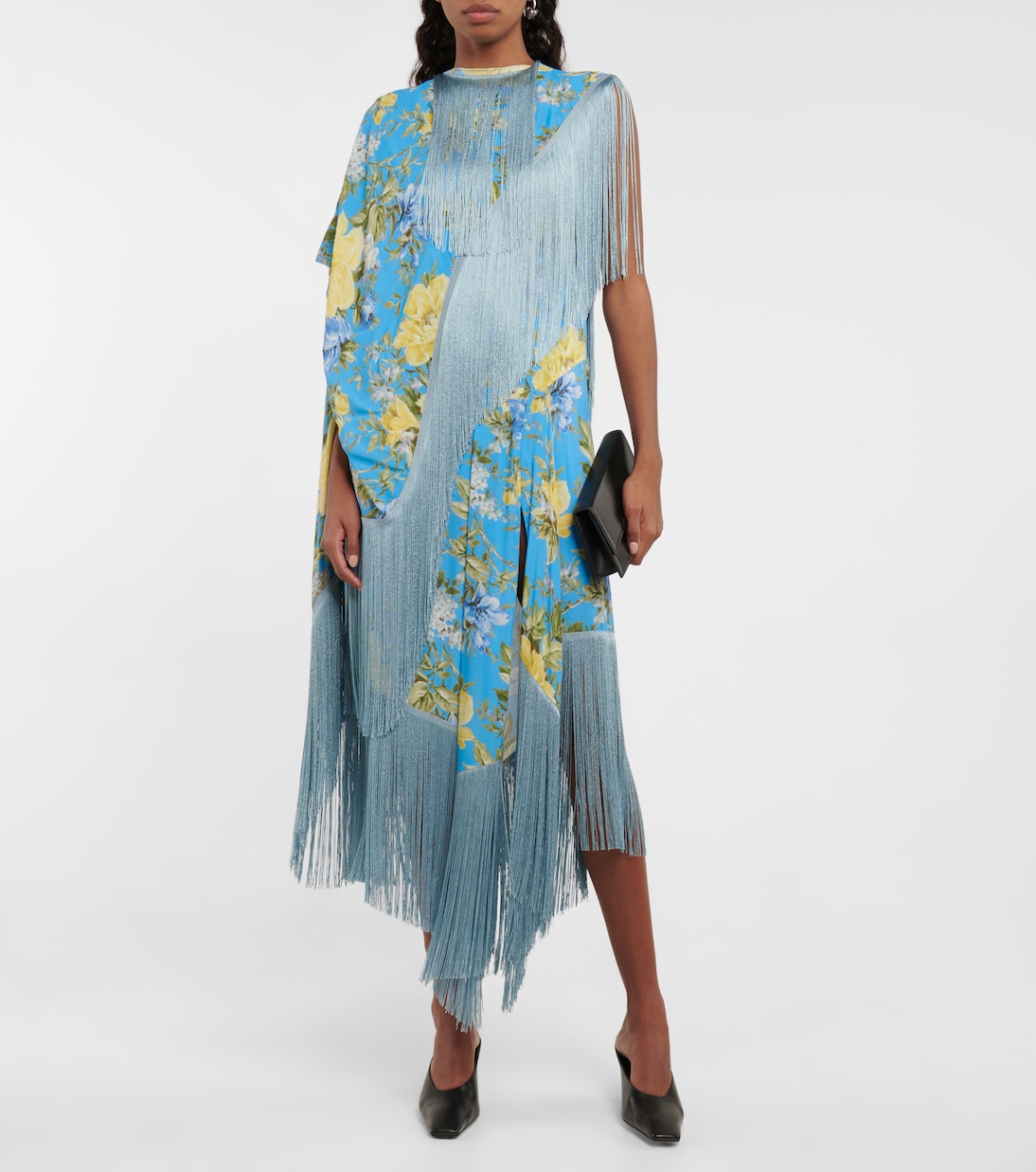 Fringed floral dress | Acne Studios