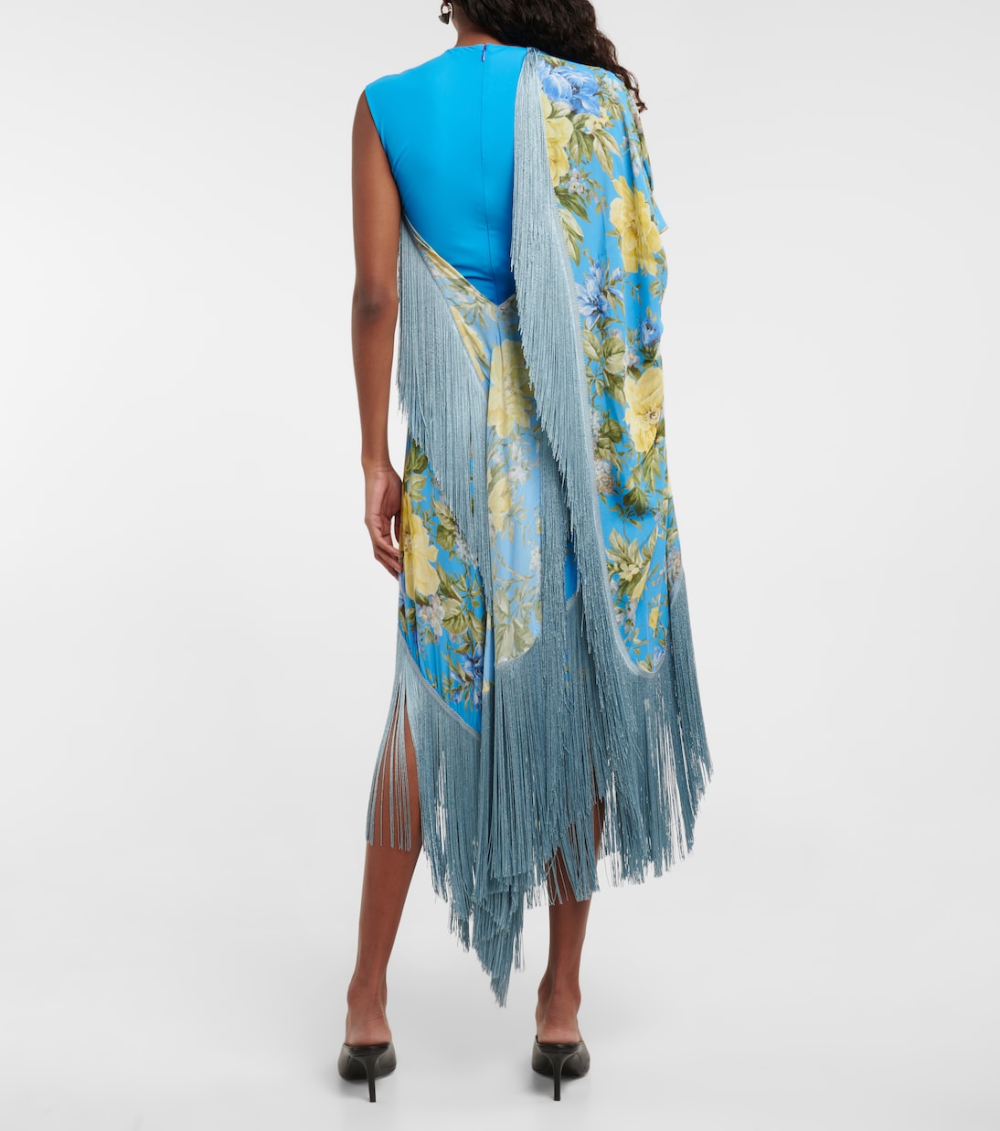 Fringed floral dress | Acne Studios