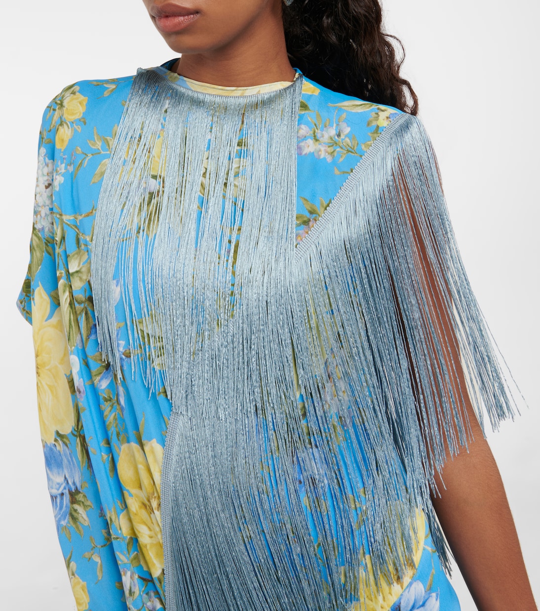 Fringed floral dress | Acne Studios