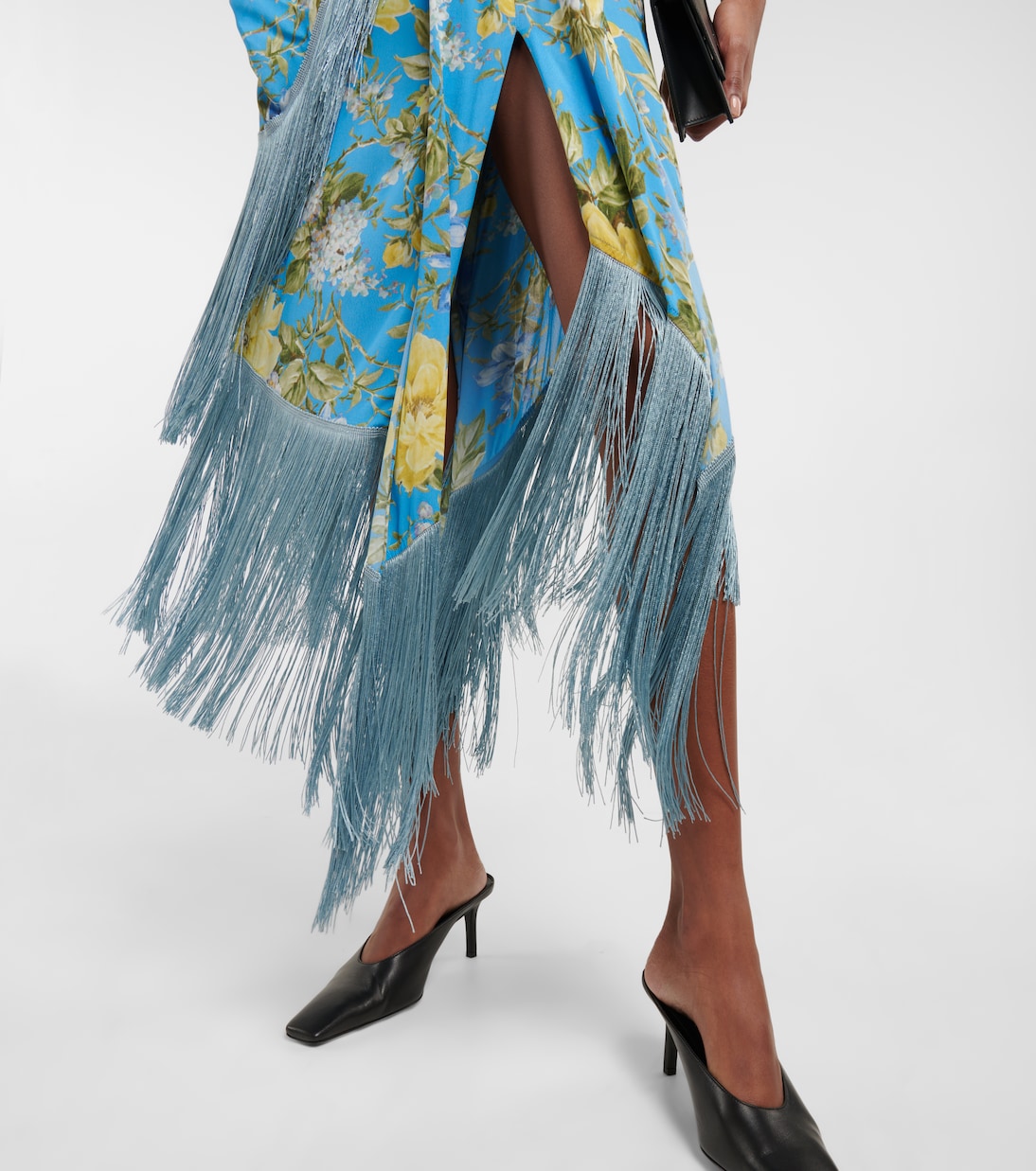 Fringed floral dress | Acne Studios