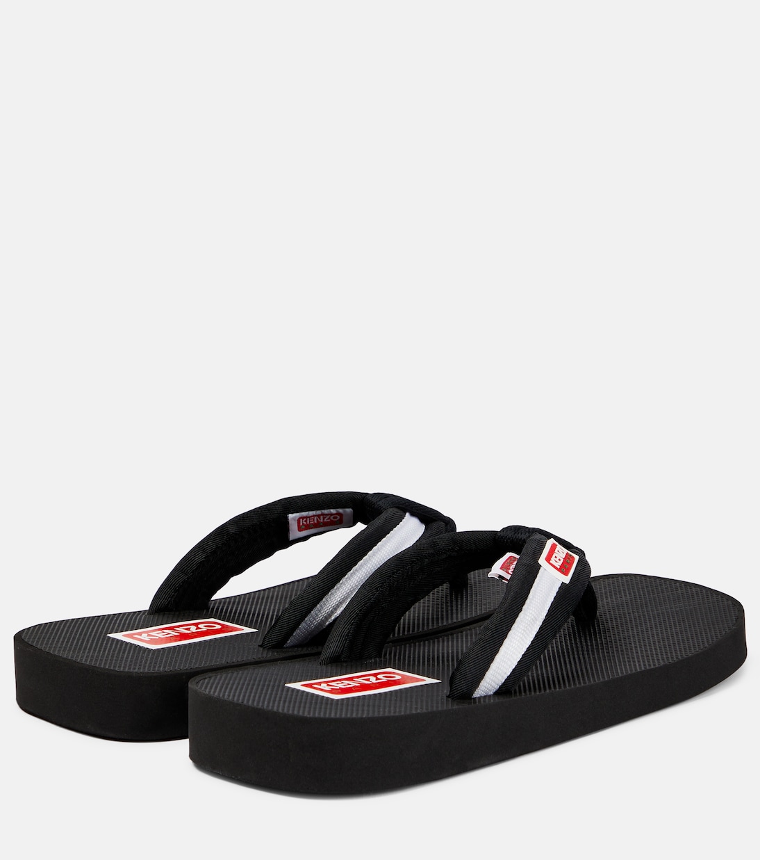 Sandali infradito a righe con logo | Kenzo