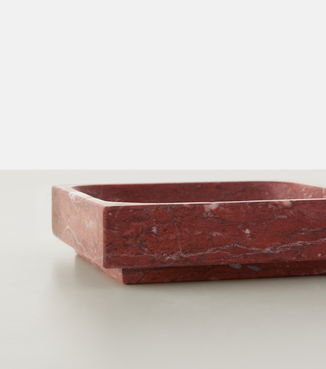 Square marble decorative tray | Michaël Verheyden
