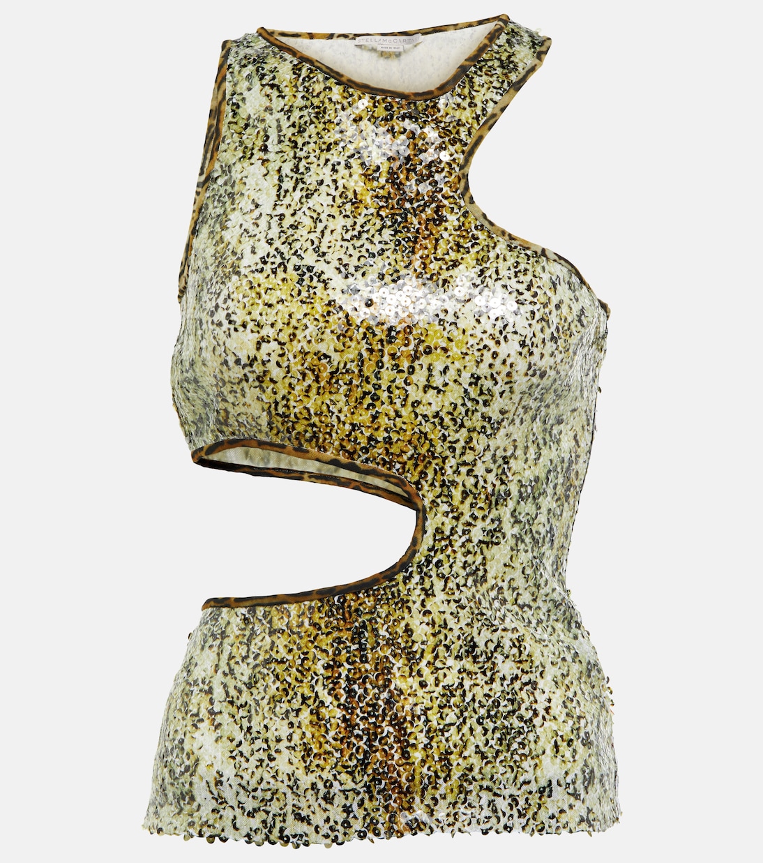Tank top con cut-out e paillettes | Stella McCartney