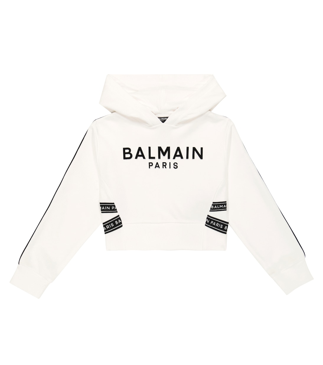 Sudadera con capucha de algodón con logo | Balmain Kids