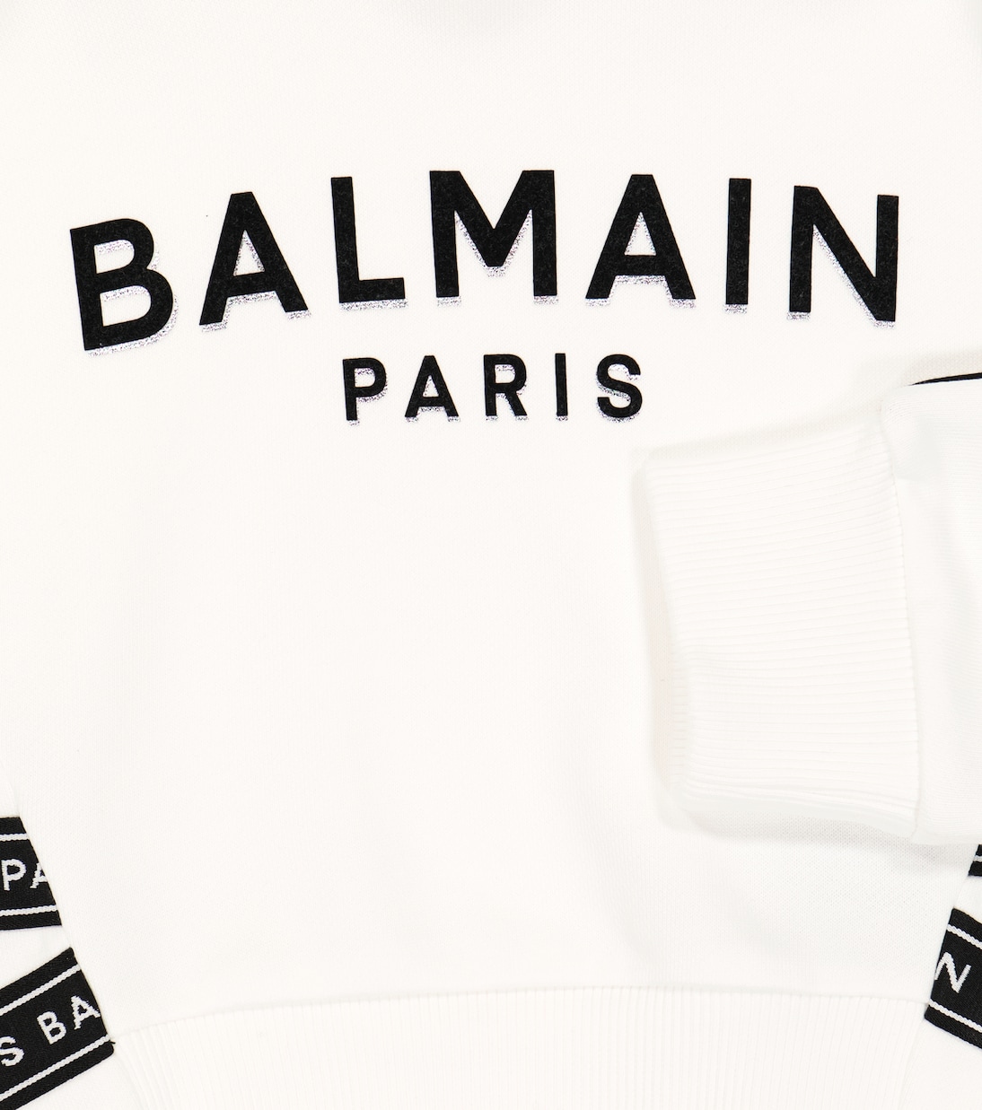 Sudadera con capucha de algodón con logo | Balmain Kids