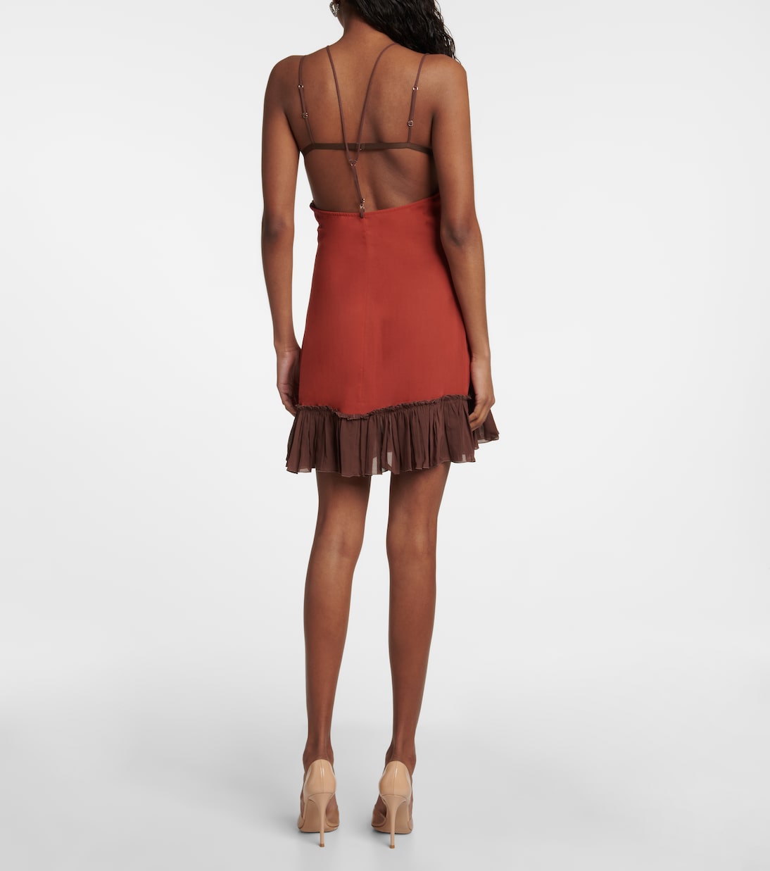 Cutout cotton minidress | Nensi Dojaka