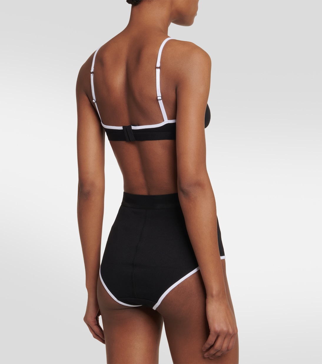 Bralette in misto cotone con logo | Marine Serre