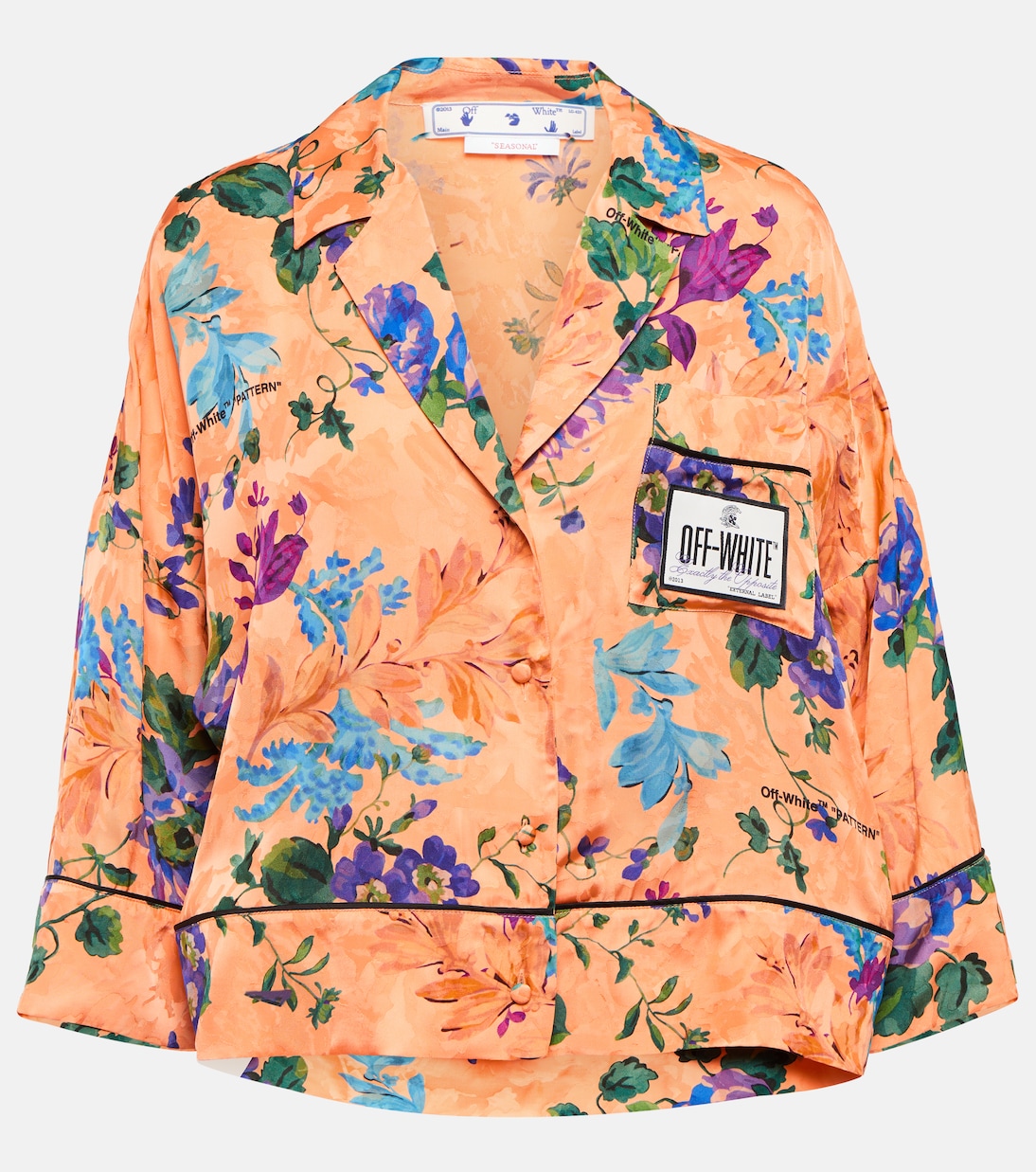 Camicia con stampa floreale | Off-White