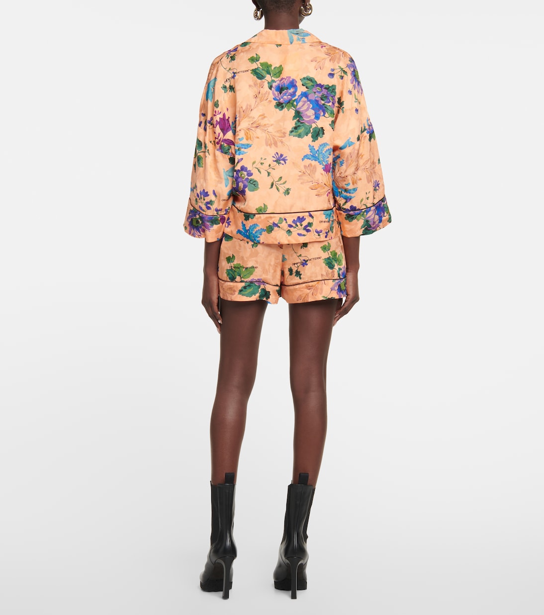 Camicia con stampa floreale | Off-White