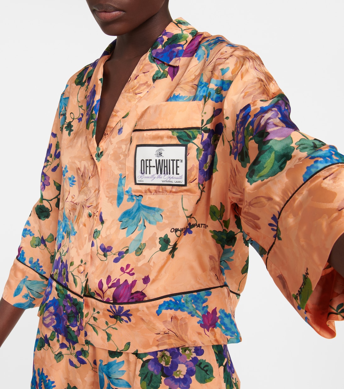 Camicia con stampa floreale | Off-White