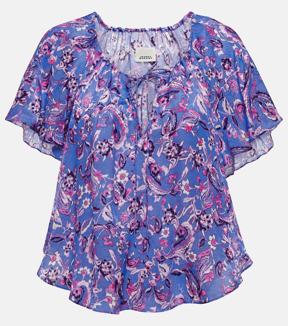 Penelope printed silk-blend top | Isabel Marant