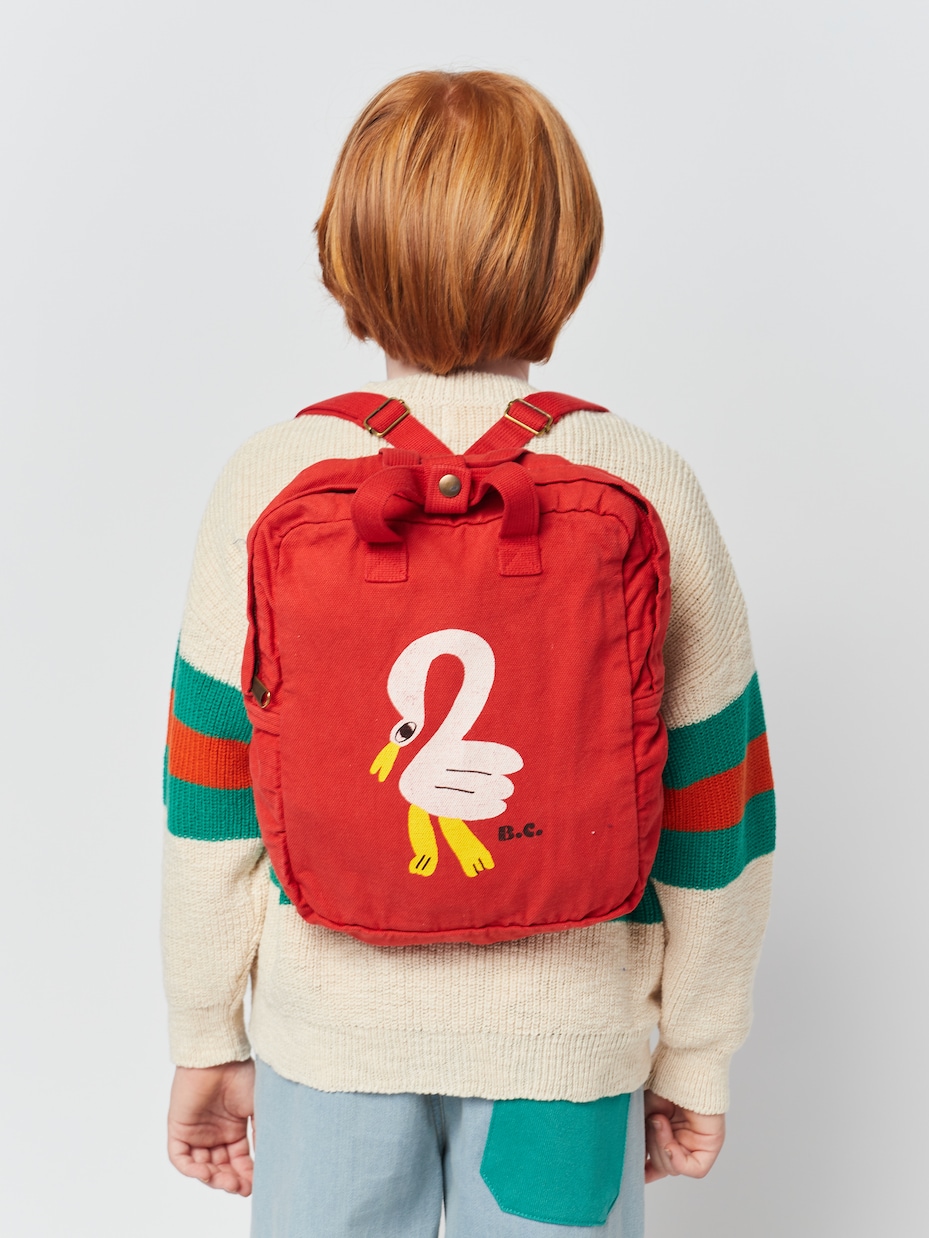 Mochila Flamingo de satén estampada | Bobo Choses