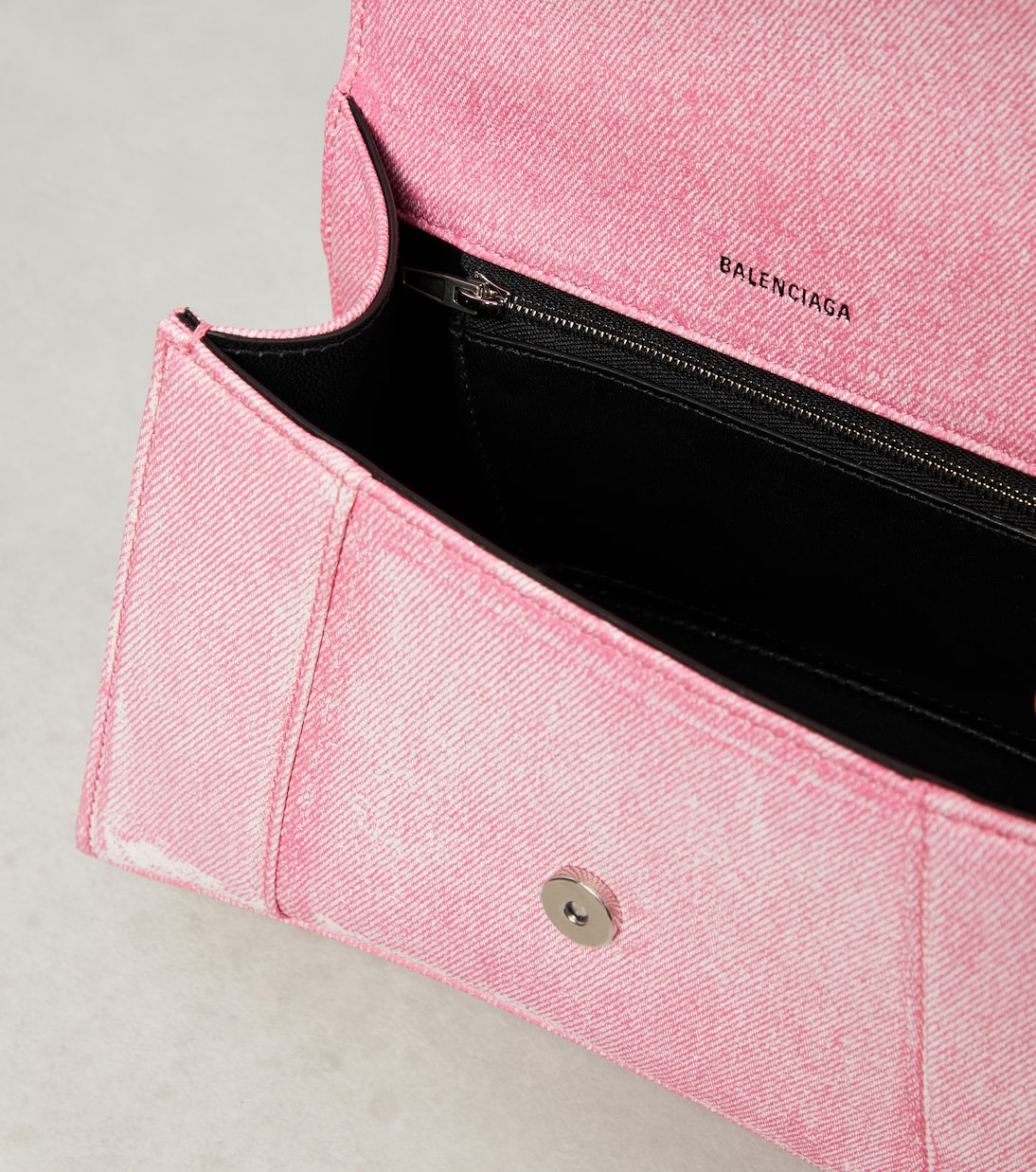 Hourglass Small printed leather crossbody bag | Balenciaga