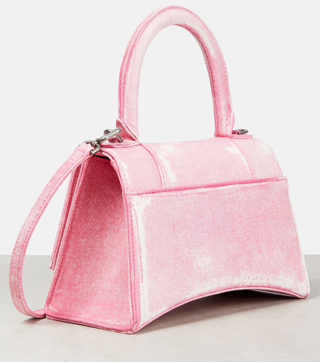 Hourglass Small printed leather crossbody bag | Balenciaga