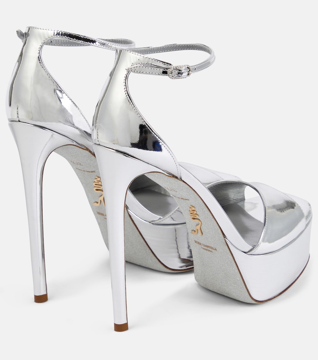 Anastasia mirrored leather platform sandals | Rene Caovilla