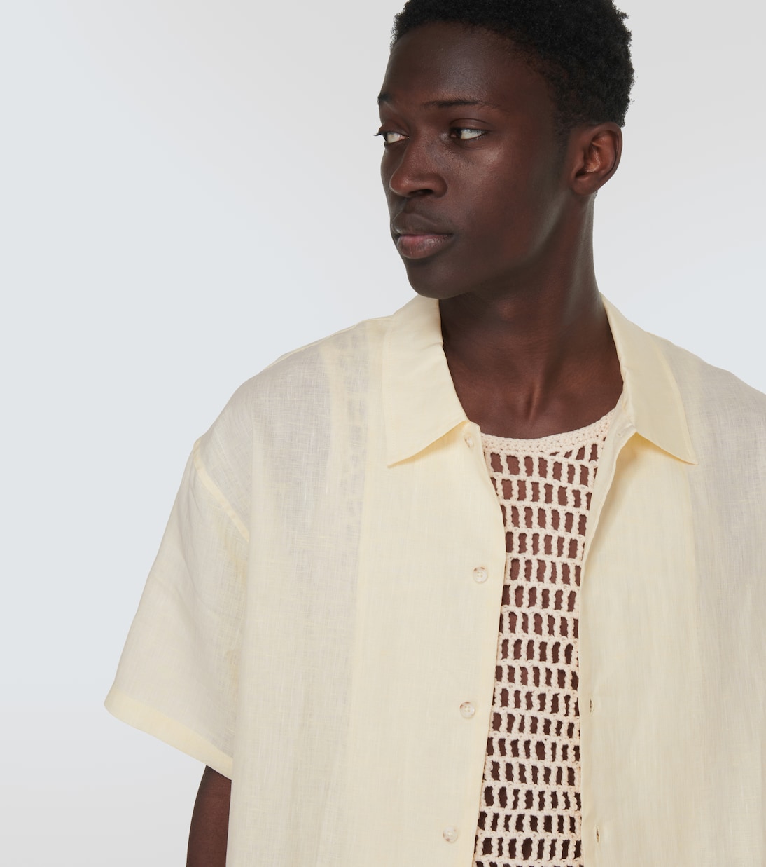 Camicia oversize in lino | Commas