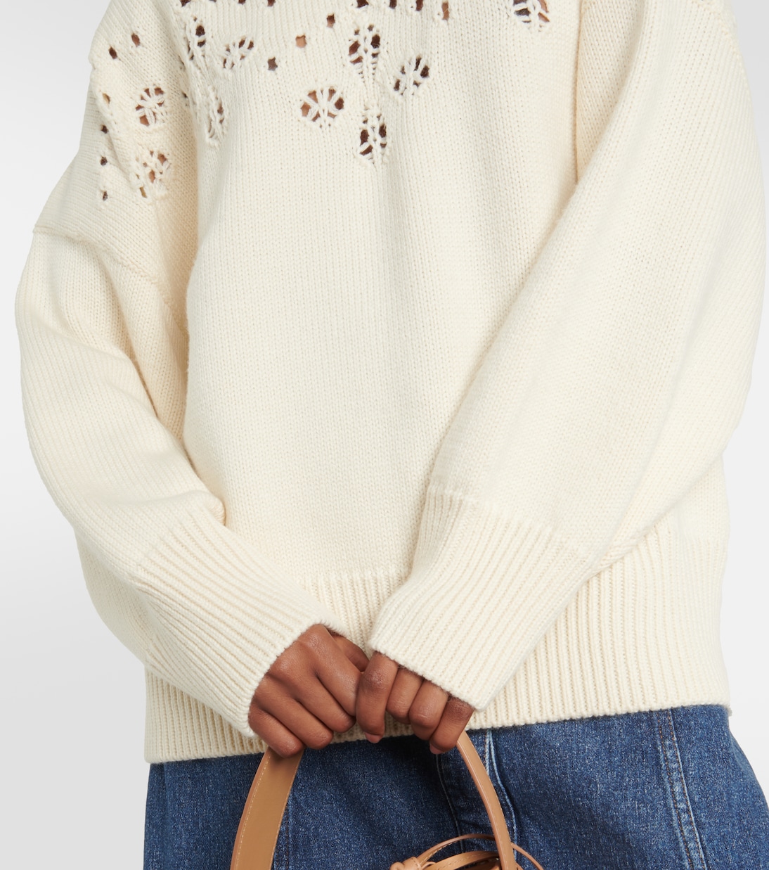 Pointelle wool sweater | Chloé